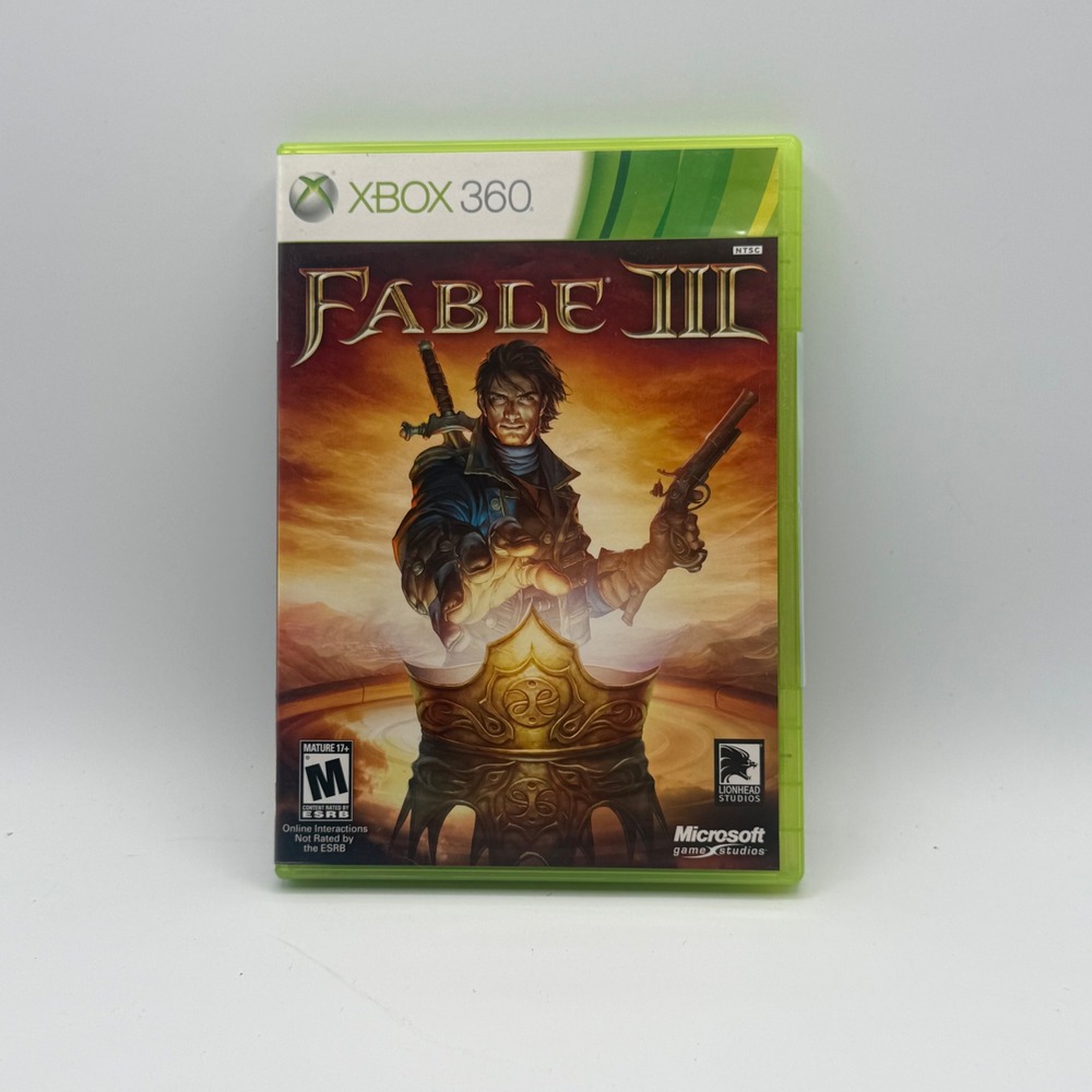 Microsoft Fable III Video Game Xbox 360 OS Green New Sealed Action RPG Lionhead